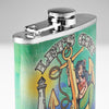 Let’s Get Lit Stainless Steel 8 oz Liquor Flask